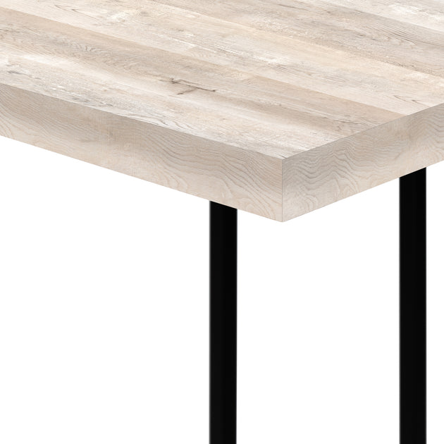 I 3632 Accent Table - 25"H / Taupe Reclaimed Wood / Black Metal - Furniture Depot (7881120874744)