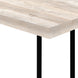 I 3632 Accent Table - 25"H / Taupe Reclaimed Wood / Black Metal - Furniture Depot (7881120874744)