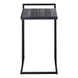 I 3633 Accent Table - 25"H / Black Reclaimed Wood / Black Metal - Furniture Depot (7881120940280)