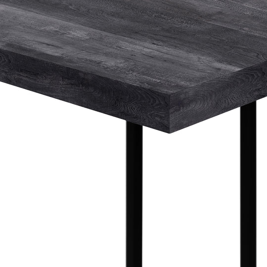 I 3633 Accent Table - 25"H / Black Reclaimed Wood / Black Metal - Furniture Depot (7881120940280)