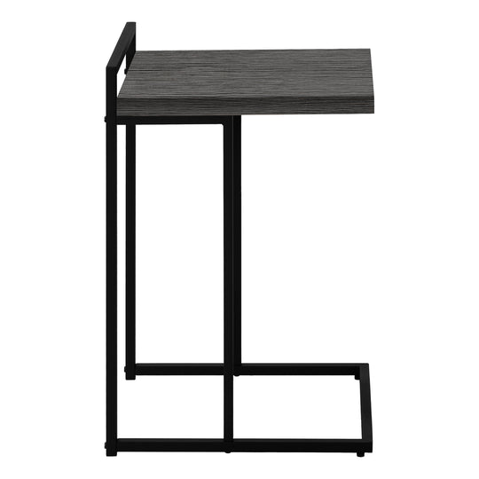 I 3634 Accent Table - 25"H / Grey / Black Metal - Furniture Depot (7881120973048)