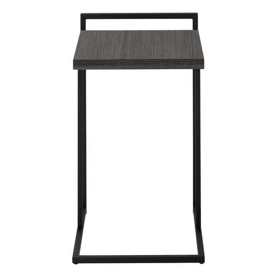 I 3634 Accent Table - 25"H / Grey / Black Metal - Furniture Depot (7881120973048)