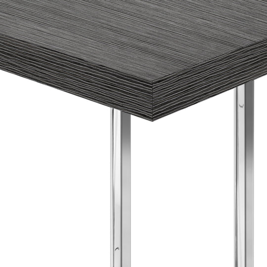 I 3637 Accent Table - 25"H / Grey / Chrome Metal - Furniture Depot (7881121235192)