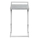 I 3639 Accent Table - 25"H / Grey Cement / Chrome Metal - Furniture Depot