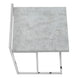 I 3639 Accent Table - 25"H / Grey Cement / Chrome Metal - Furniture Depot