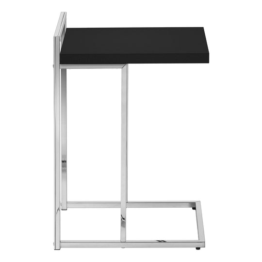 I 3640 Accent Table - 25"H / Black / Chrome Metal - Furniture Depot (7881121333496)