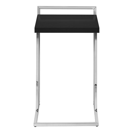 I 3640 Accent Table - 25"H / Black / Chrome Metal - Furniture Depot (7881121333496)