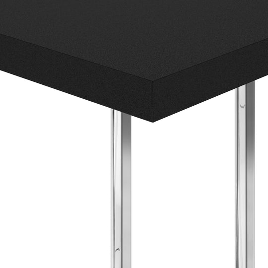 I 3640 Accent Table - 25"H / Black / Chrome Metal - Furniture Depot (7881121333496)