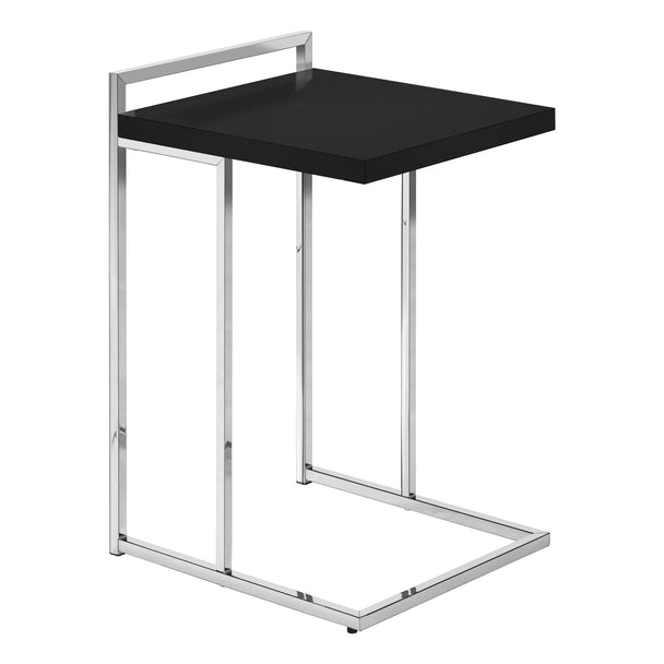 I 3640 Accent Table - 25"H / Black / Chrome Metal - Furniture Depot (7881121333496)