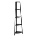 I 3664 Bookcase - 60"H / Black / Black Metal Corner Etagere - Furniture Depot (7881122152696)