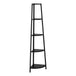 I 3664 Bookcase - 60"H / Black / Black Metal Corner Etagere - Furniture Depot (7881122152696)
