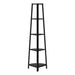I 3664 Bookcase - 60"H / Black / Black Metal Corner Etagere - Furniture Depot (7881122152696)