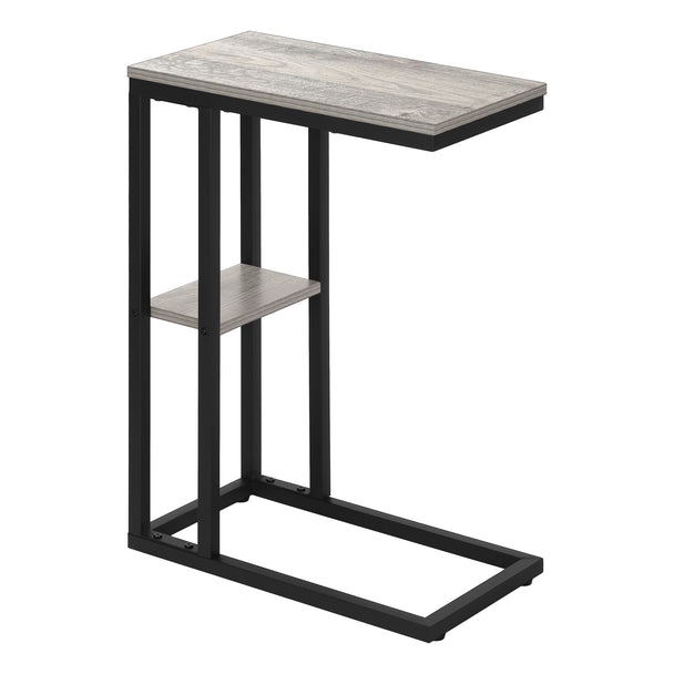 I 3671 Accent Table - 25"H / Grey / Black Metal - Furniture Depot (7881122251000)