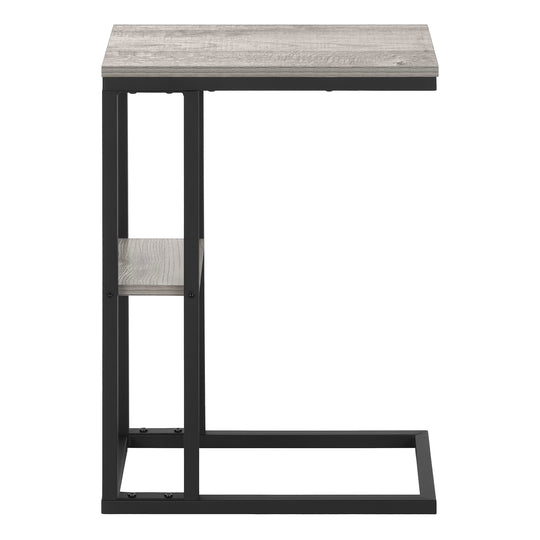 I 3671 Accent Table - 25"H / Grey / Black Metal - Furniture Depot (7881122251000)