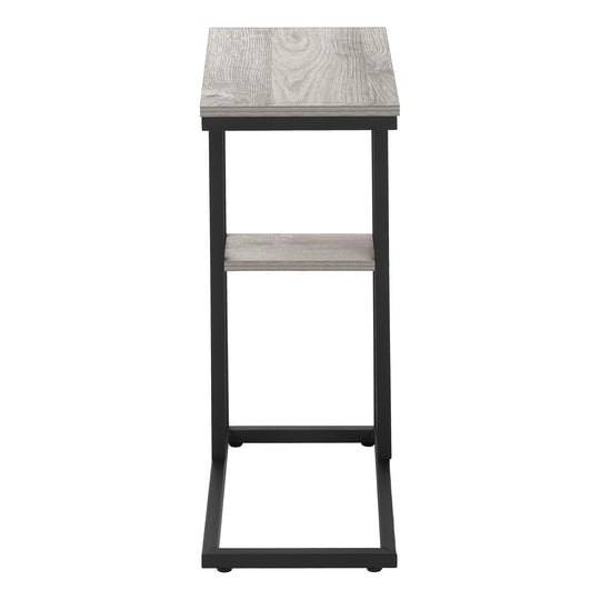 I 3671 Accent Table - 25"H / Grey / Black Metal - Furniture Depot (7881122251000)