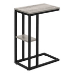 I 3671 Accent Table - 25"H / Grey / Black Metal - Furniture Depot (7881122251000)