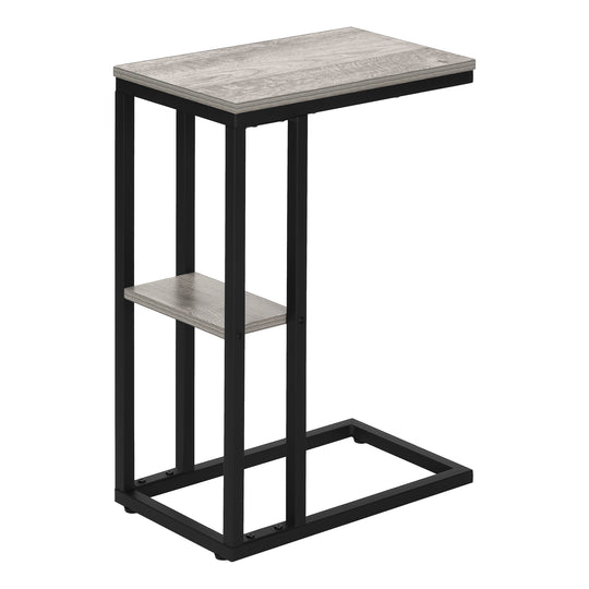 I 3671 Accent Table - 25"H / Grey / Black Metal - Furniture Depot (7881122251000)