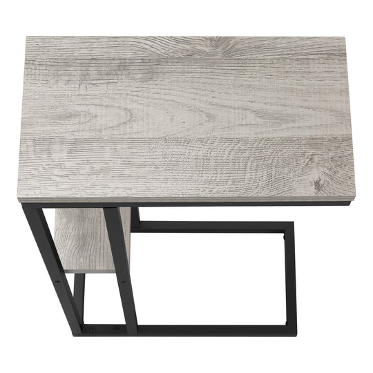 I 3671 Accent Table - 25"H / Grey / Black Metal - Furniture Depot (7881122251000)