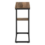 I 3673 Accent Table - 25"H / Brown Reclaimed-Look / Black Metal - Furniture Depot (7881122316536)