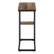 I 3673 Accent Table - 25"H / Brown Reclaimed-Look / Black Metal - Furniture Depot (7881122316536)