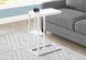 I 3676 Accent Table - 25"H / White / White Metal - Furniture Depot (7881122414840)