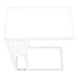 I 3676 Accent Table - 25"H / White / White Metal - Furniture Depot (7881122414840)