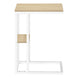 I 3677 Accent Table - 25"H / Natural / White Metal - Furniture Depot