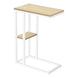 I 3677 Accent Table - 25"H / Natural / White Metal - Furniture Depot