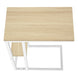 I 3677 Accent Table - 25"H / Natural / White Metal - Furniture Depot