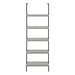 I 3681 Bookcase - 72"H Ladder Grey / Black Metal - Furniture Depot (7881122578680)