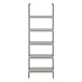 I 3681 Bookcase - 72"H Ladder Grey / Black Metal - Furniture Depot (7881122578680)