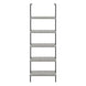 I 3681 Bookcase - 72"H Ladder Grey / Black Metal - Furniture Depot (7881122578680)