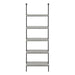 I 3681 Bookcase - 72"H Ladder Grey / Black Metal - Furniture Depot (7881122578680)