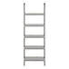 I 3681 Bookcase - 72"H Ladder Grey / Black Metal - Furniture Depot (7881122578680)