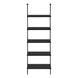I 3683 Bookcase - 72"H Ladder Black / Black Metal - Furniture Depot