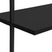 I 3683 Bookcase - 72"H Ladder Black / Black Metal - Furniture Depot