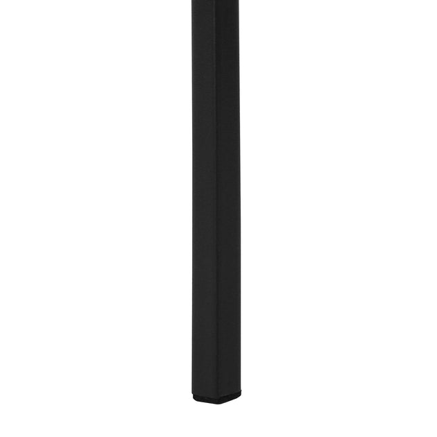 I 3685 Bookcase - 72"H Ladder White Marble / Black Metal - Furniture Depot (7881122840824)