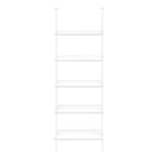 I 3687 Bookcase - 72"H Ladder White / White Metal - Furniture Depot (7881122971896)