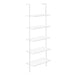 I 3687 Bookcase - 72"H Ladder White / White Metal - Furniture Depot (7881122971896)