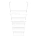 I 3687 Bookcase - 72"H Ladder White / White Metal - Furniture Depot (7881122971896)