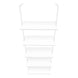 I 3687 Bookcase - 72"H Ladder White / White Metal - Furniture Depot (7881122971896)
