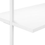 I 3687 Bookcase - 72"H Ladder White / White Metal - Furniture Depot (7881122971896)