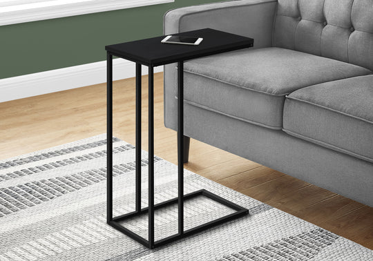 I 3761 Accent Table - 25"H / Black / Black Metal - Furniture Depot (7881123430648)