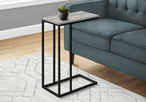 I 3762 Accent Table - 25"H / Grey / Black Metal - Furniture Depot (7881123463416)