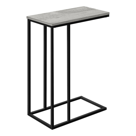 I 3762 Accent Table - 25"H / Grey / Black Metal - Furniture Depot (7881123463416)