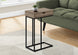 I 3771 Accent Table - 25"H / Dark Taupe / Black Metal - Furniture Depot (7881123660024)