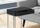 I 3773 Accent Table - 25"H / Black / Silver Metal - Furniture Depot (7881123758328)