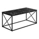 I 3783 Coffee Table - 40"L / Black Marble / Black Metal - Furniture Depot (7881123954936)