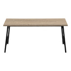 I 3792 Coffee Table - 40"L / Dark Taupe / Black Metal - Furniture Depot (7881124151544)
