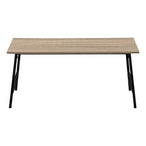 I 3792 Coffee Table - 40"L / Dark Taupe / Black Metal - Furniture Depot (7881124151544)